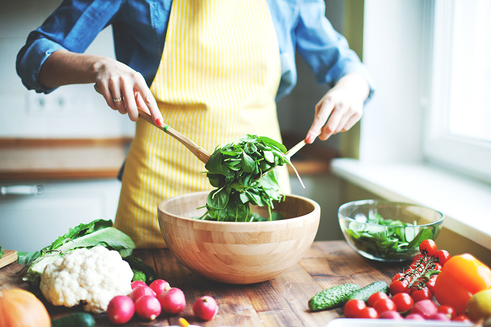 Las verduras verdes son muy beneficiosas para la salud.