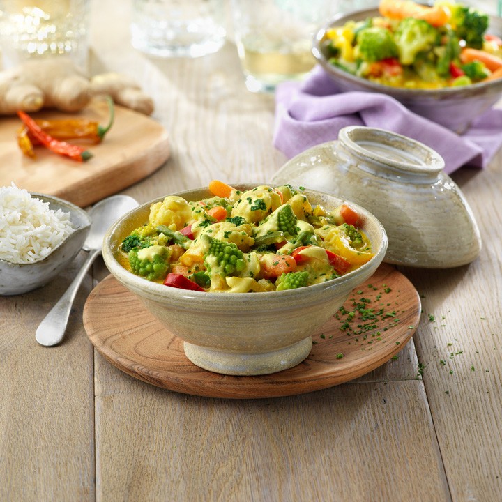 Receta de Curry de verduras con leche de coco - La Sirena